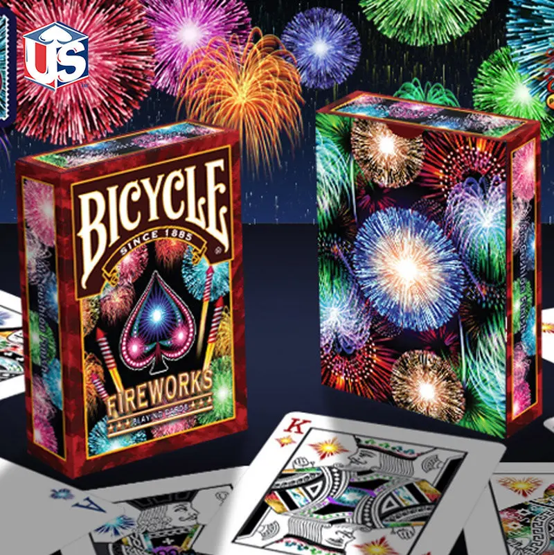 Велосипедный фейерверк игральные карты Коллекционная колода магический карточный покер размер USPCC Ограниченная серия новые Запечатанные фокусы реквизит