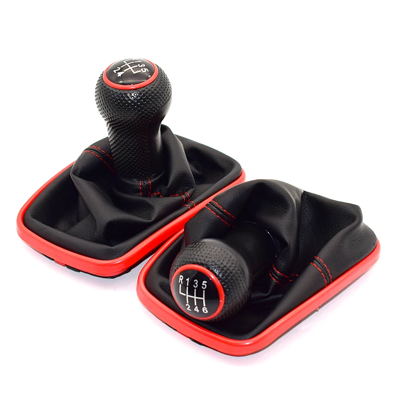 

12mm 5 / 6 Speed Car Gear Shift Knob Lever Shifter Gaitor Boot For Volkswagen VW 1999-2004 Golf 4 IV MK4 GTI R32 Bora Jetta MT