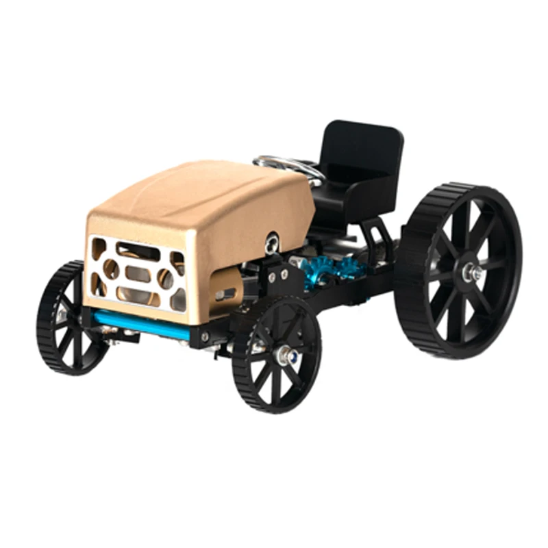 Teching DM12B Explorer 1 Model Car Stainless Alloy Rechargeable Simulation Puzzle Assembled Science Toy Creative Gift Model