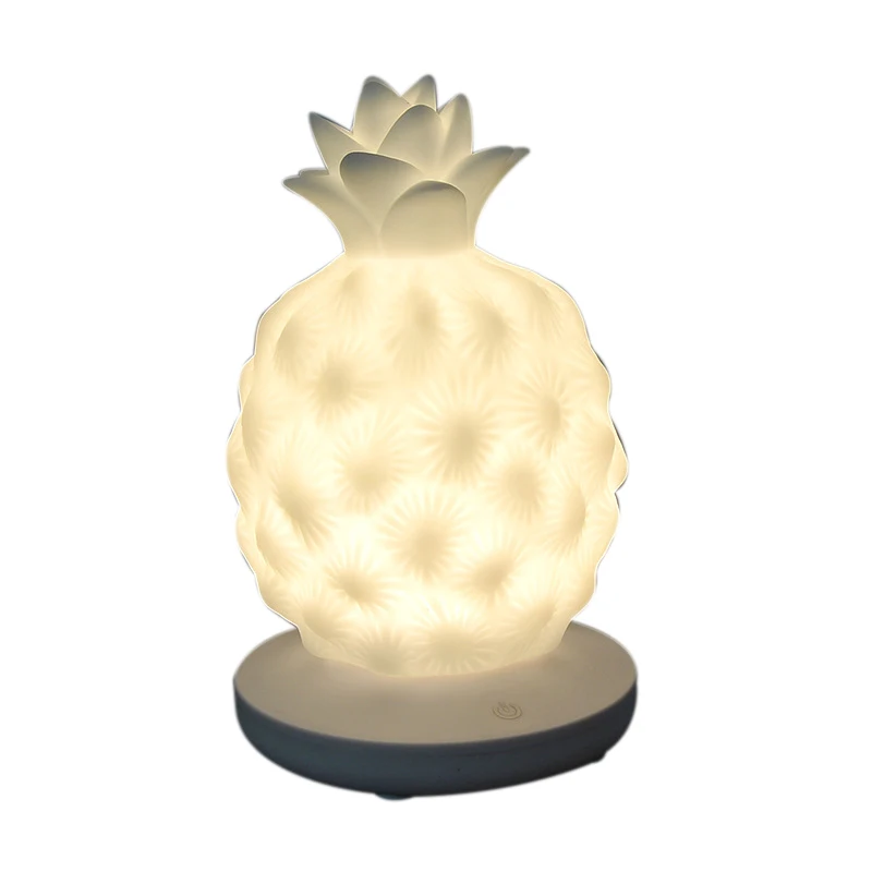 

Cartoon Desk Lamp Led Night Light Funny Pineapple Design Table Lamp Creative Gift For Friend Children Baby Room Light Ornament