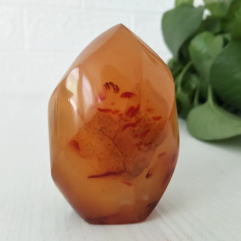 100% натуральный красный агат Кристалл пламя мини камень минеральный образец дома
