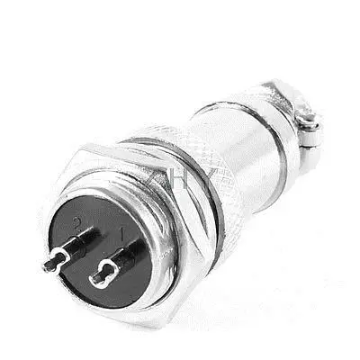 AC 220V 20A GX16 2 Pin Male M16 провод панель авиационный разъем