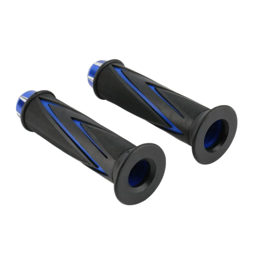 

One Pair Universal Motorcycle Bike 22mm Handle Bar Hand Grips Plastic Rubber Exquisitely Designed Durable Gorgeous