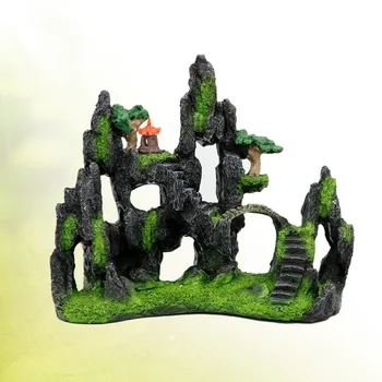 

1pc Ornament Artificial Creative Landscape Mountain Hill Ornament for Fish Tank