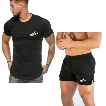 

2020 Fashion brand Men 2 Piece Tracksuit Set, Short Sweatshirt and Shorts Set, Men Casual Beach Shirt Set, Sportswear Set S-5XL