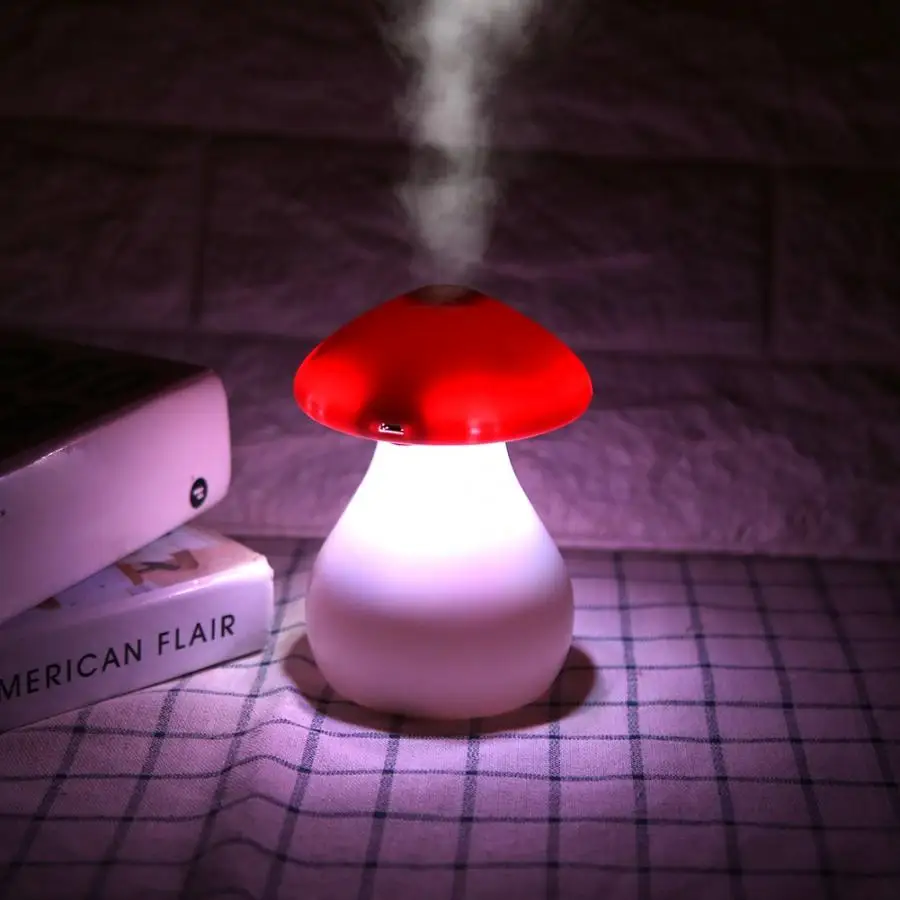 USB мини-увлажнитель в форме гриба, цветной светильник, очиститель воздуха, диффузор для дома и офиса