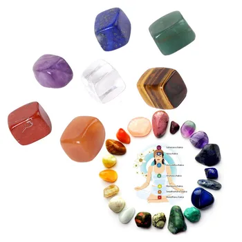 

7PCS Yoga Energy Stone Chakra Body Massage Natural Stone Polished Treatment Reiki Mineral Meditation Balance Lose Weight Tool