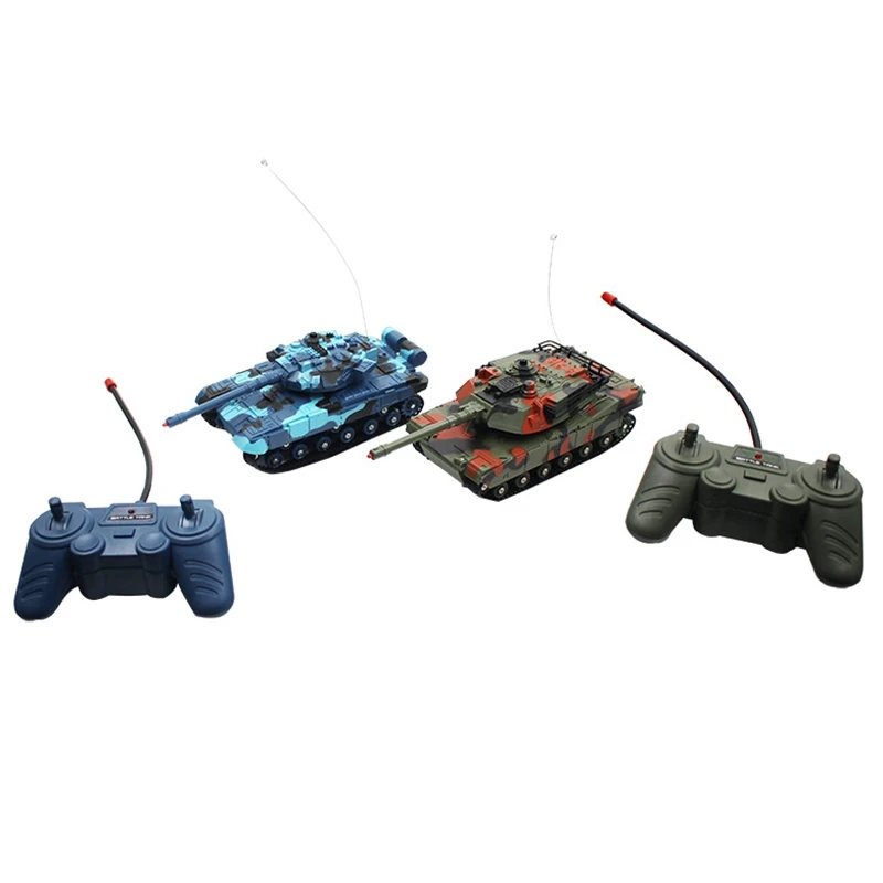 

Small Children's Toy Car Double Battle Tank Car Remote Control Car Anti-Fall Collision Children's Educational Toy Rc Car