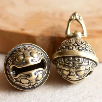 

Gluttony Brass Handicraft die Casting Drop Bell Key Car Button Wind Bell sect Bronze Bell Creative Gift home Decoration Pendant