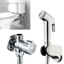  Bidet Stainless Steel Bathroom Bidet Toilet Sprayer Set-Handheld Hand Shower Self Clean Stainless 