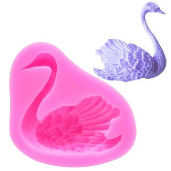 

DIY 3D Swan Form Fondant Cake Silicone Mold Sugar Craft Baking Tools Kitchen Pastry Party Wedding Birthday Cake Decorating Tools