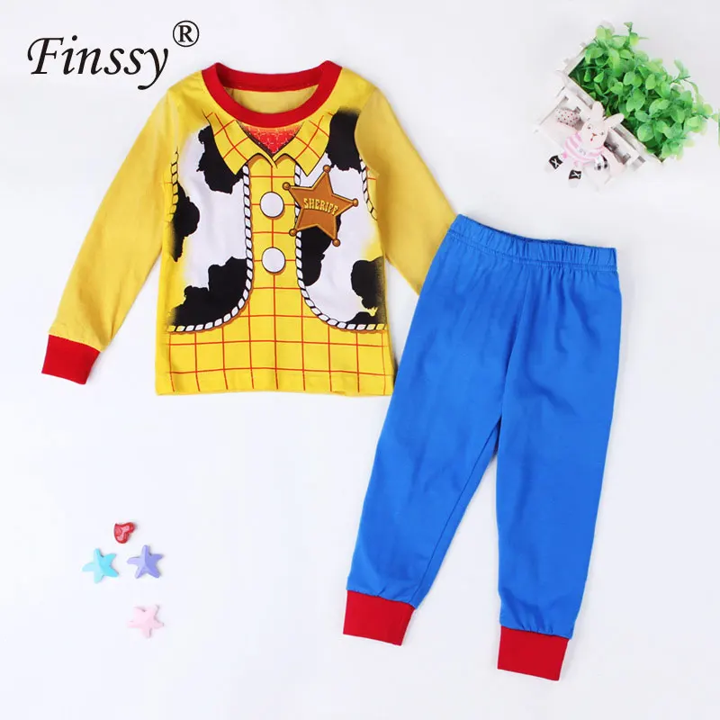 

Kids Boy Cosplay Cowboy Woody Costumes Pajamas Costume Halloween Christmas Long sleeve Tops+trousers children cosplay costume