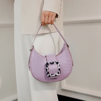 

NEW Unique Design Fashion Stone Pattern Armpit Bag & Elegant Crescent Bag Shoulder Bag Width 22cm Height 18cm Thickness 5cm