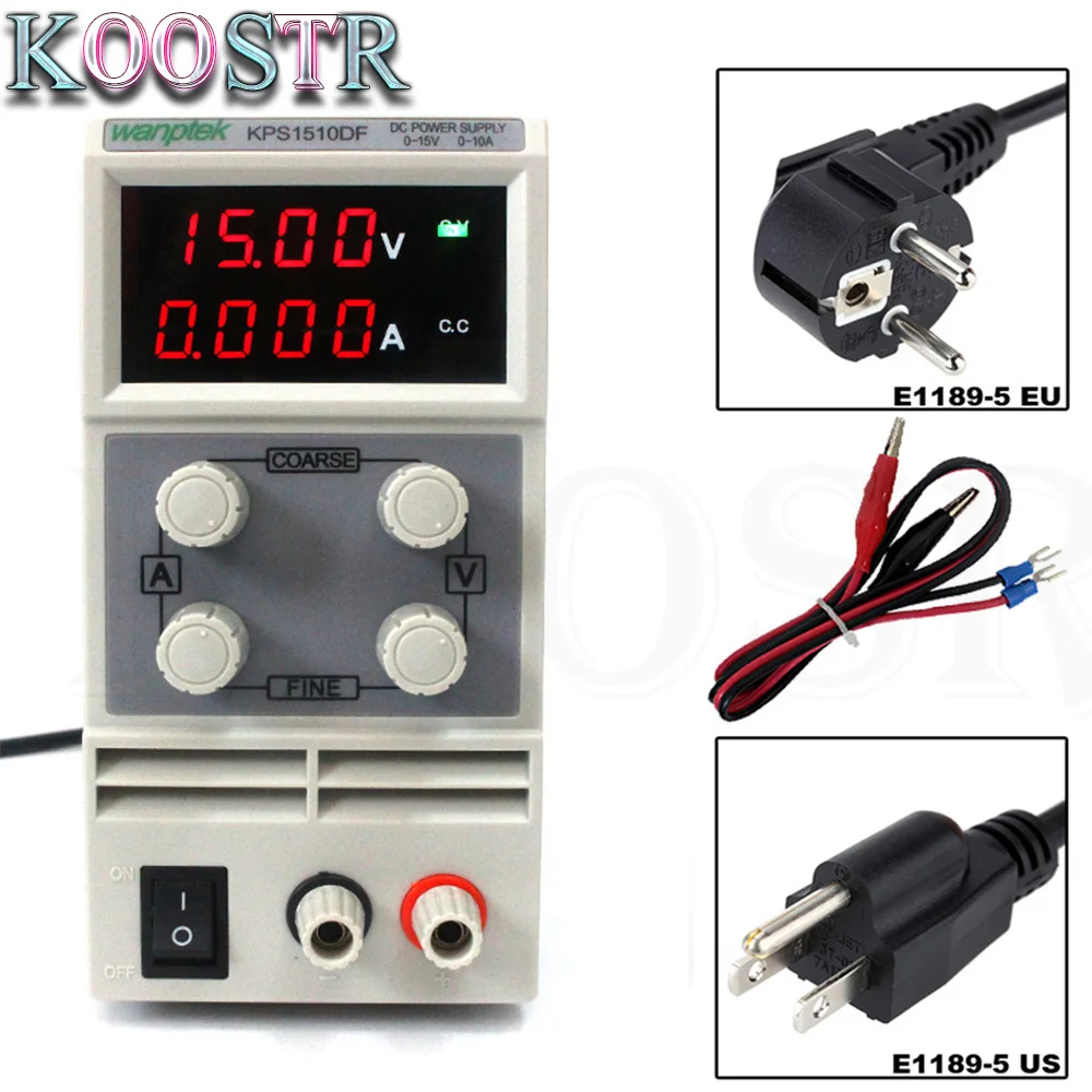 DC Питание KPS1505DF переменной 15V 5A Регулируемый переключения регулируется цифровые