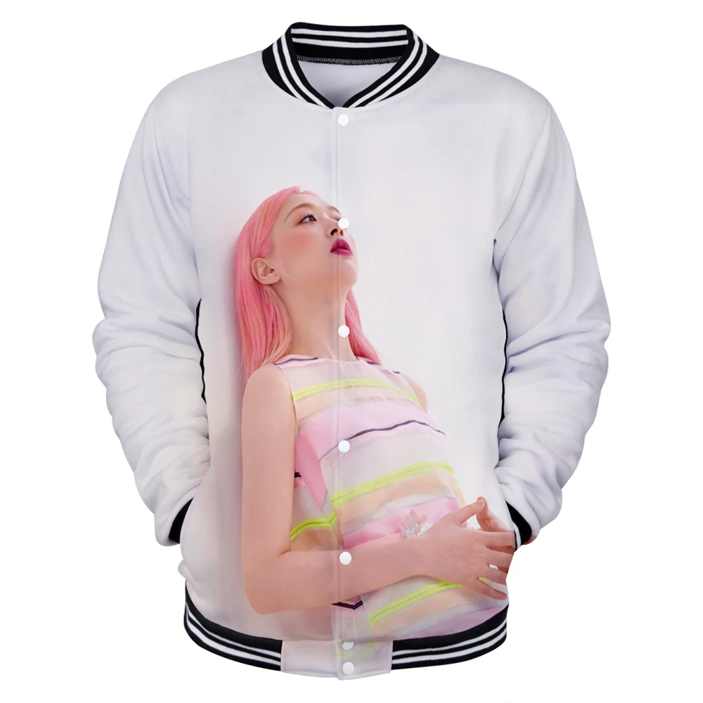 Sulli Новинка 3D Harajuku толстовки женские/мужские зимние повседневные бейсбольные куртки Modis Kpop размера плюс 4XL K-pop одежда