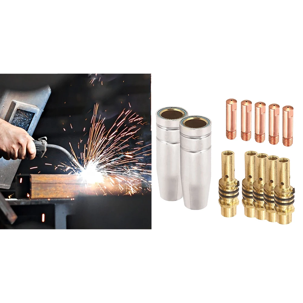 Nozzles Contact Tips Holders Welding Parts Set Mig Welder Consumable