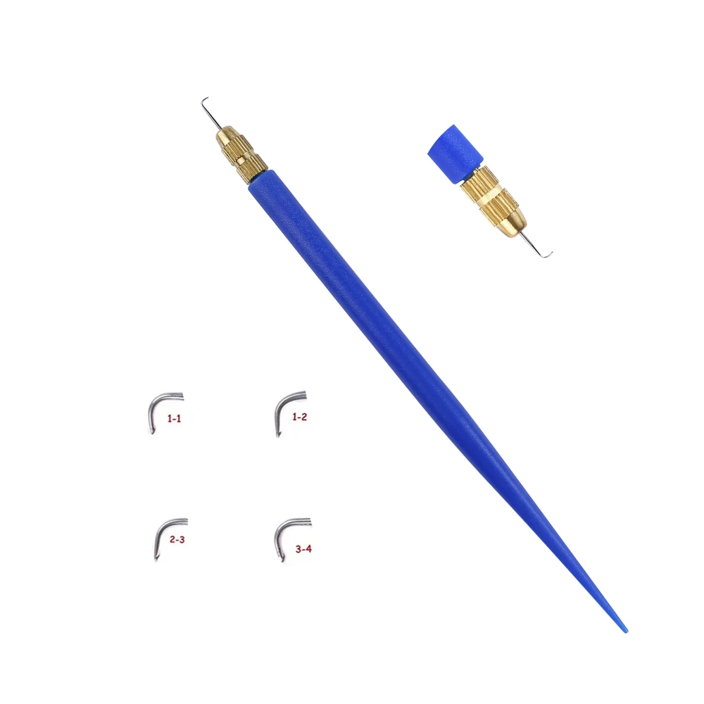 Ventilating Needle 4 Size (1-1,1-2,2-3,3-4)&1Plastic Holder For Making Lace Wig/Closure/Frontal Ventilating Needle Net lace wig needles