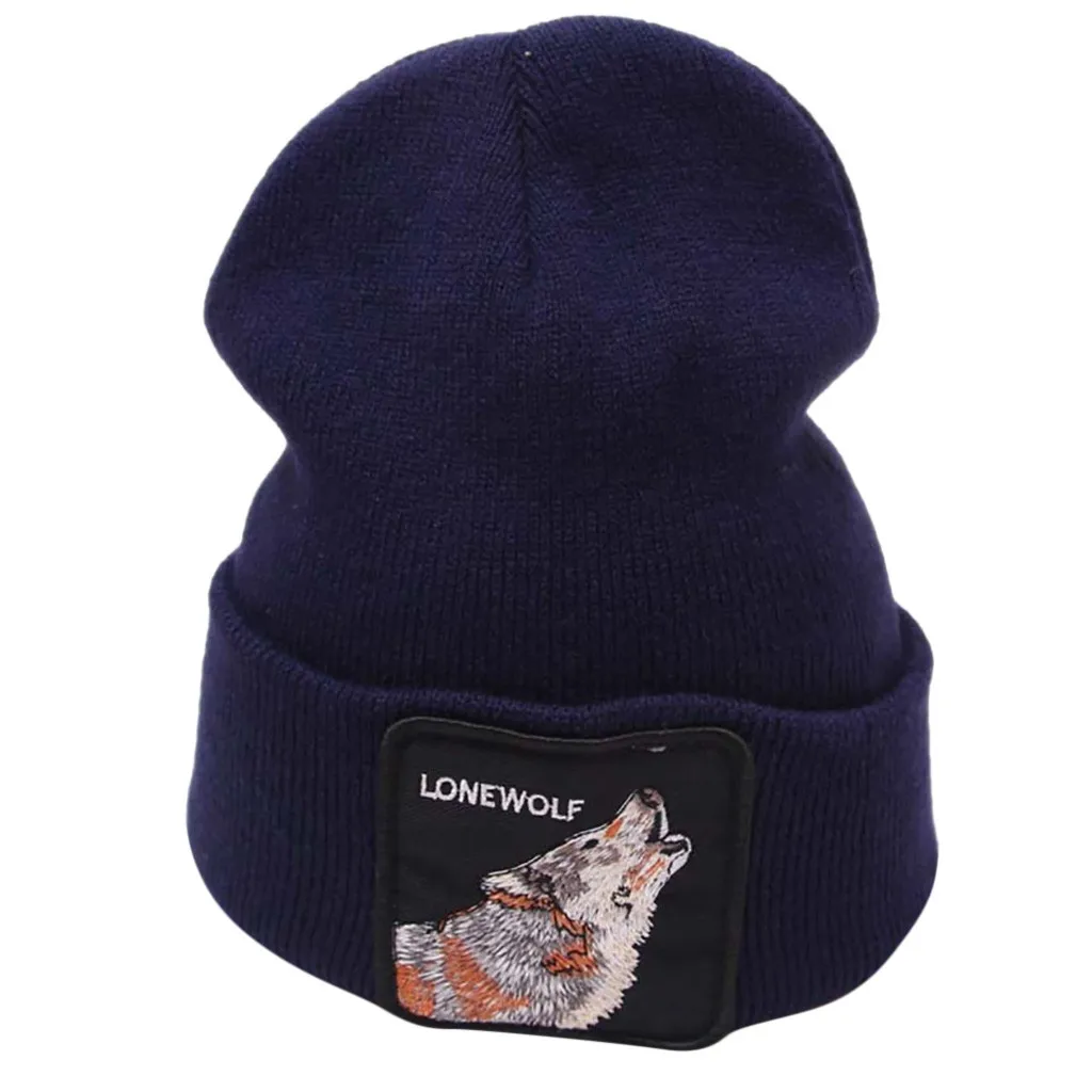 Самая Модная вязаная шапка унисекс однотонная Теплая Зимняя кепка Sembroidery Cartton belet шапка женская Прямая поставка 20