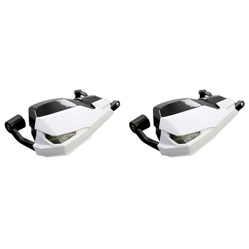 

Led Motorcycle Handle Wind Shield Handguards For Bmw F800Gs/R1200Gs Lc/Adv Include Signal Lights And Daytime Running Lamp(White)