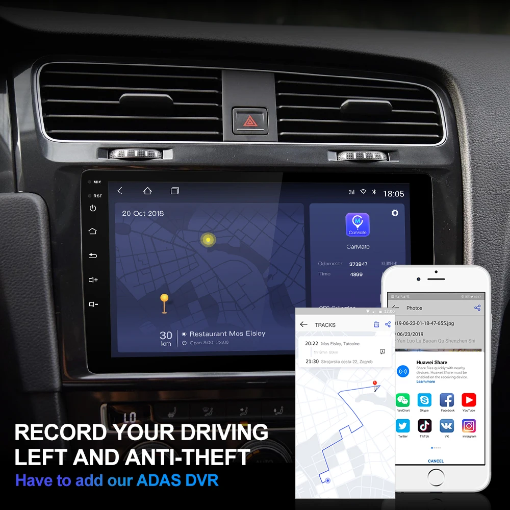 Sale Isudar H53 4G Android 1 Din Auto Radio For VW/Volkswagen/Golf 7 Car Multimedia 8 Core RAM 4GB ROM 64GB GPS DVR 1080P Camera IPS 5
