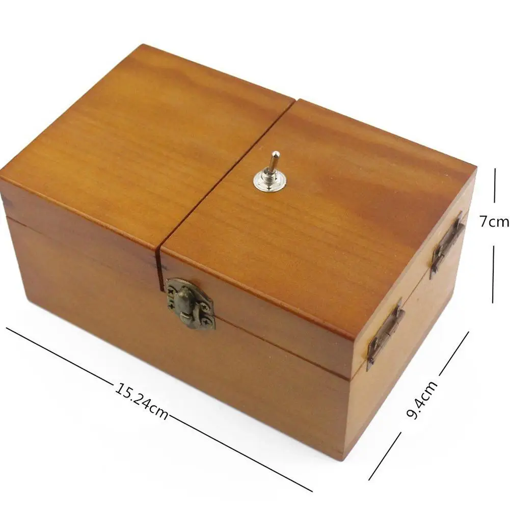 Caixa com Madeira Real para Presentes Brinquedos de Mesa Totalmente Montado Desliga Caixa Inútil ME Deixe Sozinho Máquina Geek ou se 20 para presentes geek ou brinquedos de mesa