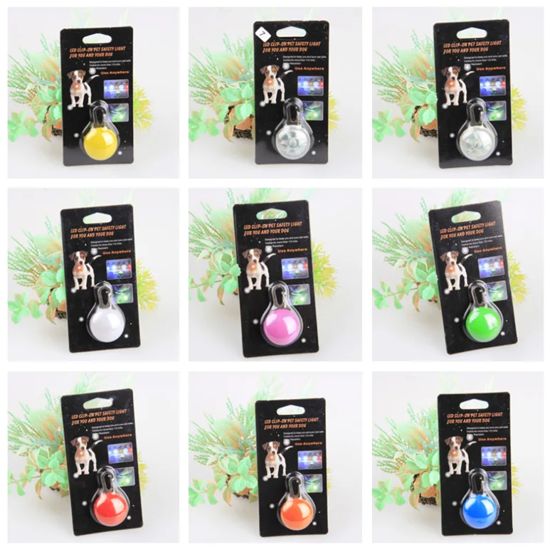 Creative Design travel safe LED Flashing Pedant Night Light Mini Pet Safety Keyring Night Light Pendant Dog Cat