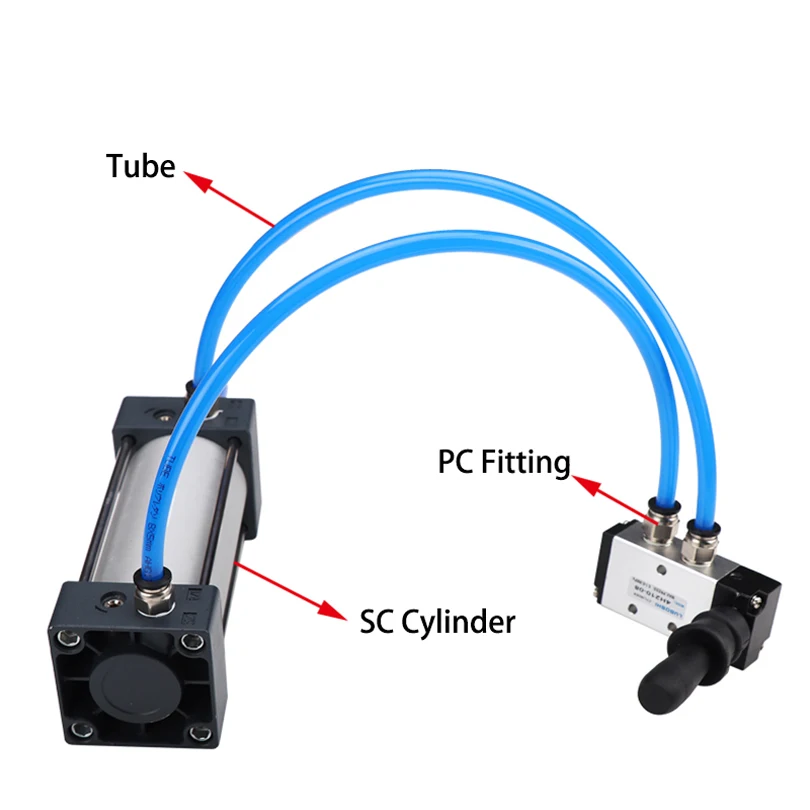 Air Valve Switch Manual Hand Wrench 4H210-08 4H310-10 4H410-15 Pneumatic Control Pull 1/4" 2 Position 5 Port Plate Reversing