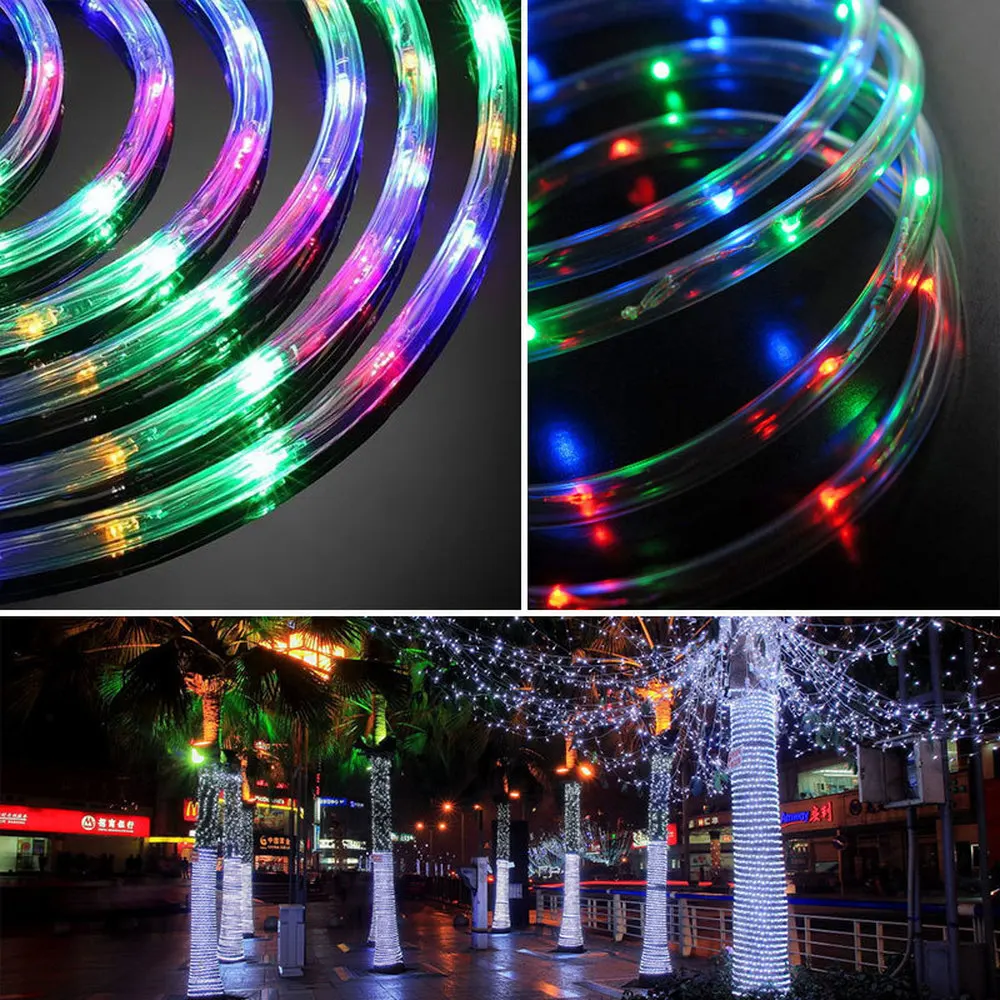 8 Mode LED Outdoor Solar Lamps LEDs Solar String Lights Fairy Holiday Christmas Party Garlands Solar Garden Waterproof Lights