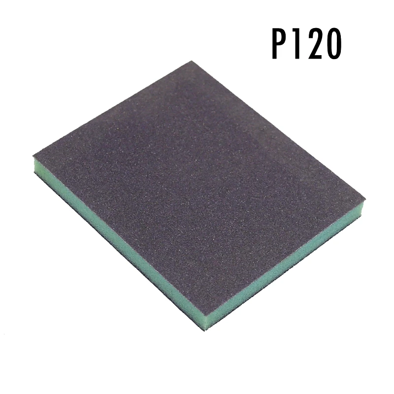 1 шт двухсторонняя губка песочный блок наждачная бумага кирпич P60-P220 для ручной сферической шлифовки