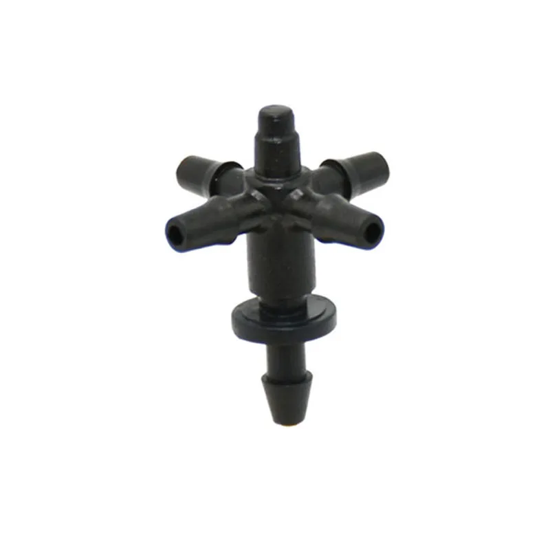 1/8" Arrow Dropper Cross Water Splitter 3/5 Drip Arrow Tee Connector 2/4-Way Emitter Irrigation System For Potted Plant 20Set garden irrigation splitter garden hose splitter drip irrigation dripper irrigation pipe fitting plastic pipe fitting