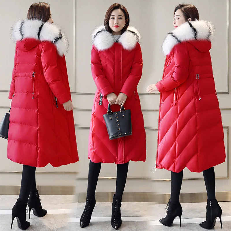 

2019 Winter Women's New Style Cotton-padded Clothes Women's Mid-length Korean-style Slim Fit Thick down Jacket Cotton-padded Clo