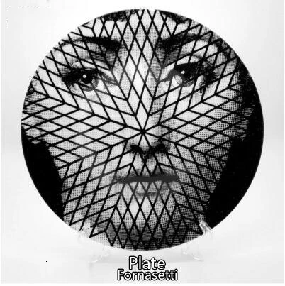 Rosenthal Piero fornasetti настенная декоративная тарелка 8 дюймов тарелка керамическая настенная подвесная декоративная доска художественная тарелка - Цвет: 19