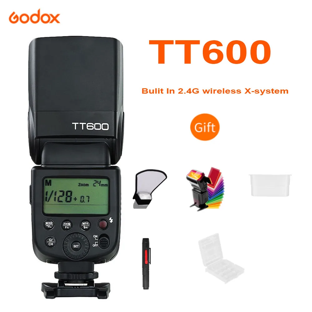 Godox TT600 2,4G HSS беспроводной GN60 Master/Slave камера Вспышка Speedlite триггер для Canon Nikon sony Pentax Olympus Fuji Lumix