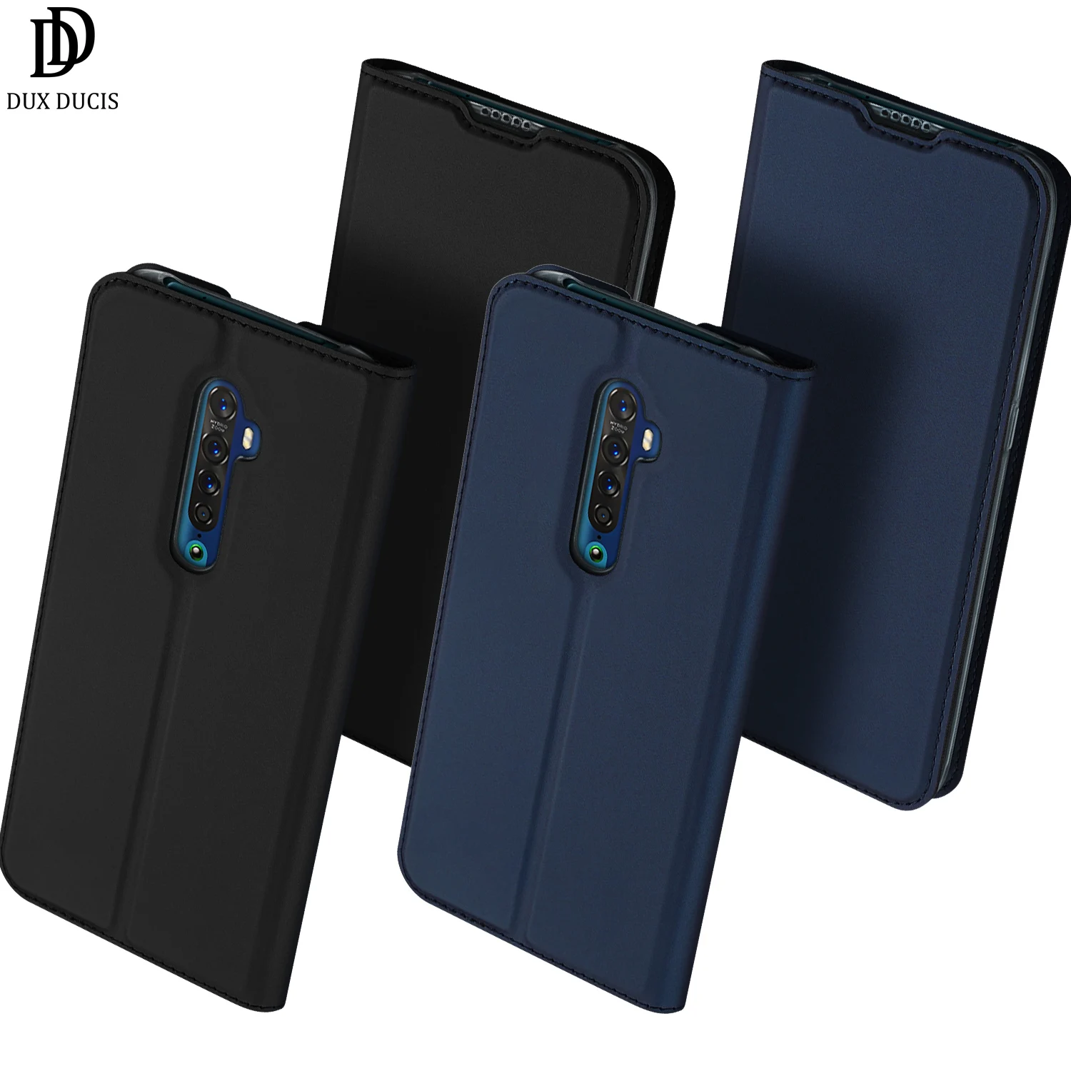 Чехол-книжка для OPPO Reno 2 с отделением для карт, чехол-кошелек с подставкой из искусственной кожи и ТПУ, Мягкий бампер, защитный чехол, сумка для мобильного телефона