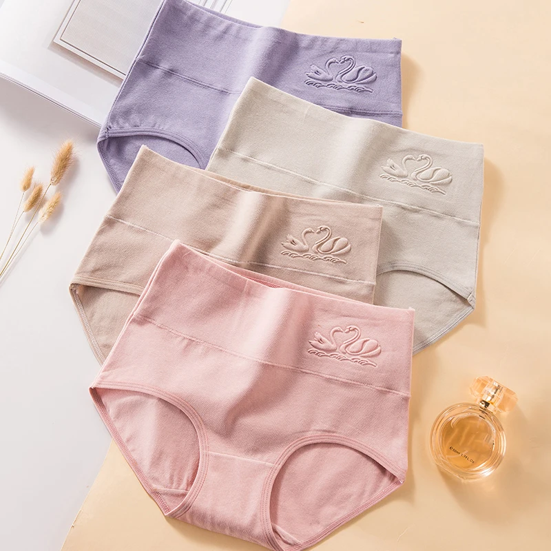 10Pcs Cotton Panties for Women Plus Size Underwear High-Rise Abdominal  Briefs Female Girl Postpartum Recovery Panties - AliExpress