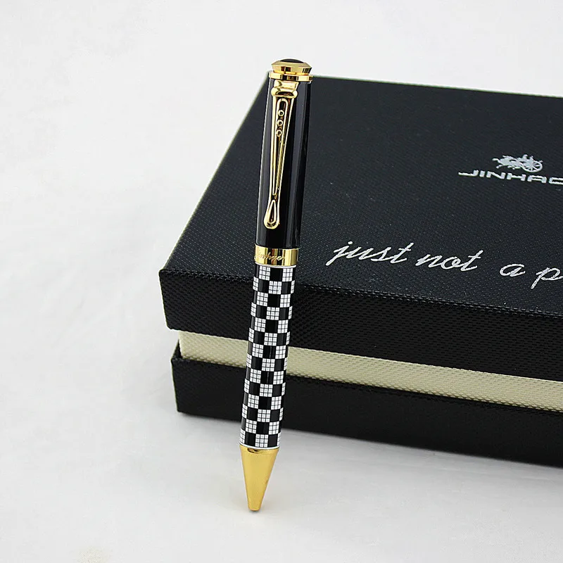 Jinhao 500 высококачественная металлическая шариковая ручка роскошная с золотым