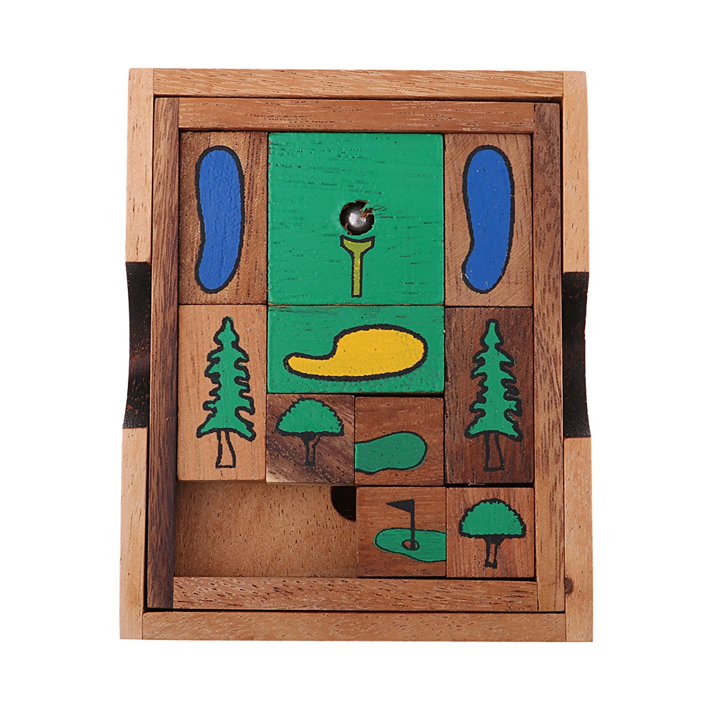 Preschool Educational Toys Wooden Board Games Sliding Klotski