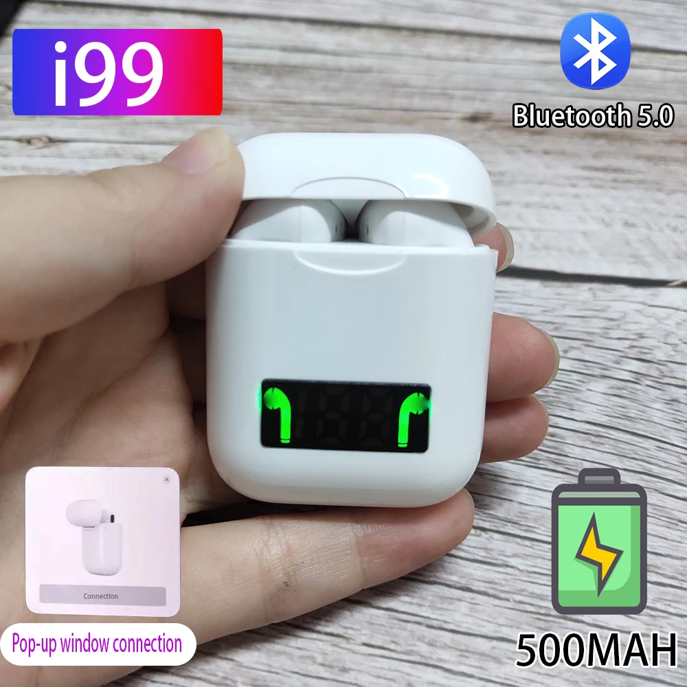 

not i9000 TWS Bluetooth Earphone i11 i12 i99 WK60 5.0 Wireless Earphone Earbuds Headset For All Smart Phone PK i1000 i2000 TWS