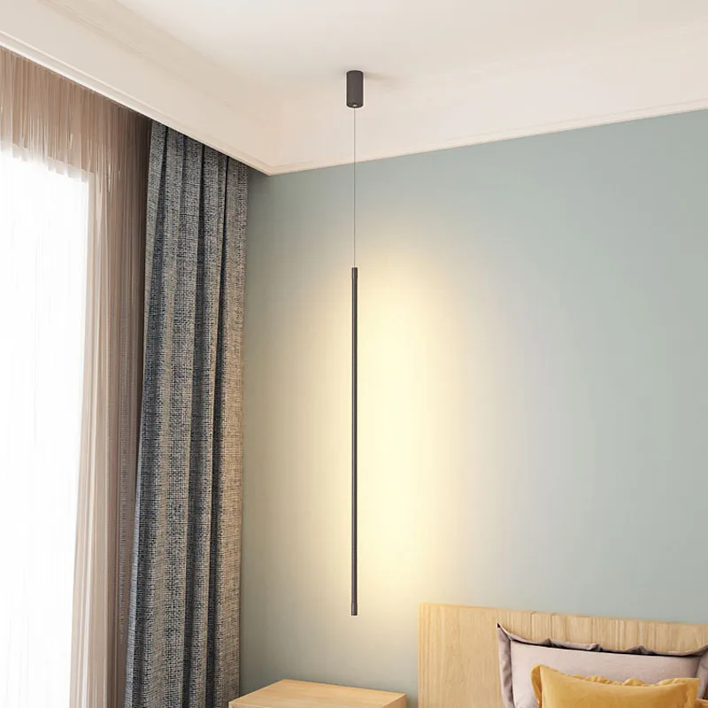 Современный минималистичный светодиодный подвесной светильник, алюминиевый подвесной светильник для столовой, ресторана, бара, подвесной светильник