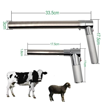 

1 Pcs Stainless Steel Cattle Goat Endoscope Examine Device Sheep Cow Veterinary Equipment Livestock Animals Tools