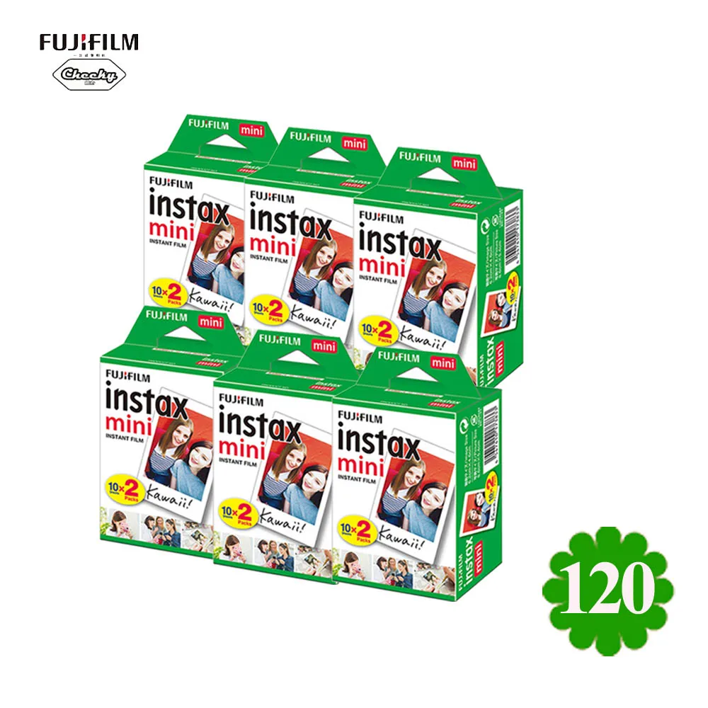 120 PCS 120 шт. пленка Fujifilm Instax Mini белая фотобумага моментальная печать альбом для Fujifilm Instax Mini 7 s/8/25/90/Mini 9 - Цвет: 120 PCS