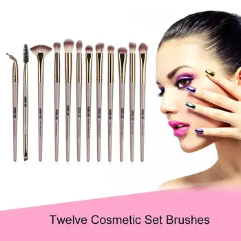 

Makeup Brush Set Professional 12 Piece / Makeup Brush Set Eyeshadow Mix Eyeliner Eyelash Brush Makeup Tool Kit Hot