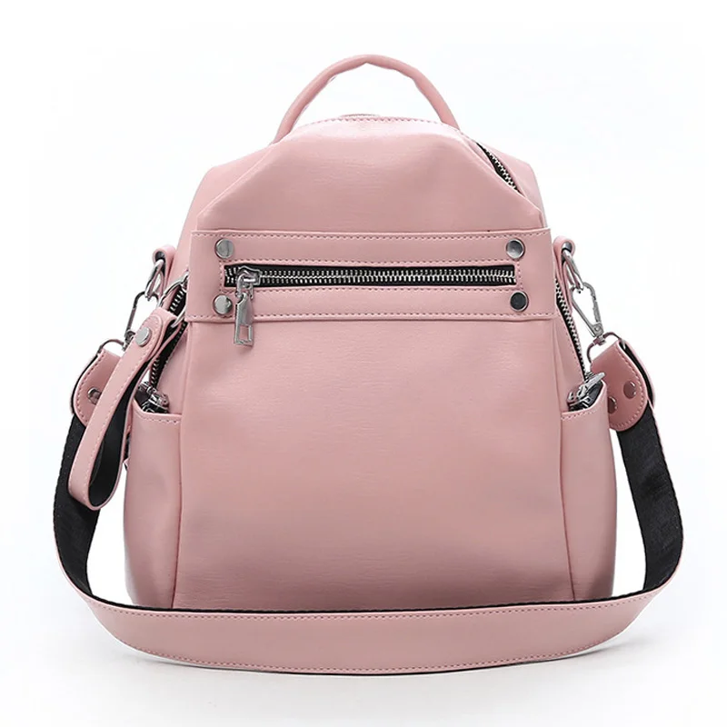 

Fashion Mini Backpack for Women Pu Leather Bag Soft Touch Multi-Function Small Backpack Female Ladies Shoulder Bag Girl Purse