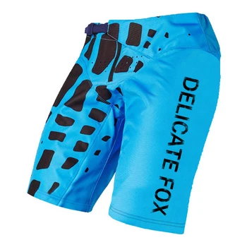 

Free shipping 2019 Blue Shorts Delicate Fox Motocross Motorbike Street Moto Riding Mens Summer Shorts