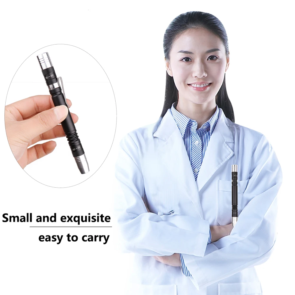 1/3/5 professional detection pen light UV flashlight first aid mini flashlight portable doctor nurse diagnosis work light