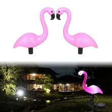 Солнечный водонепроницаемый ландшафтный светильник светодиодный свет лужайки фламинго