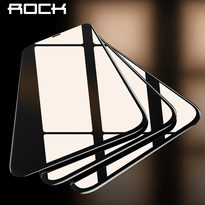 RocK полное покрытие закаленное защитное стекло для iPhone 11 Pro Max XR XS X 7 Plus 8 6 6S SE 10D
