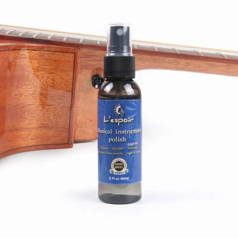 Musical Instrument Brightening Wax Guitar Panel Cleaner Cleaning Care Oil and Piano Cloth Set