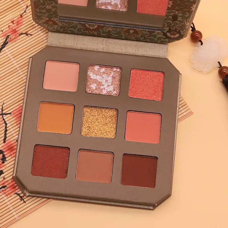 

Novo 9 Colors Eyeshadow Long-lasting Waterproof Non-Smudging Matte Eyeshadow Palette Chinese Style Nude Eye Make Up TSLM