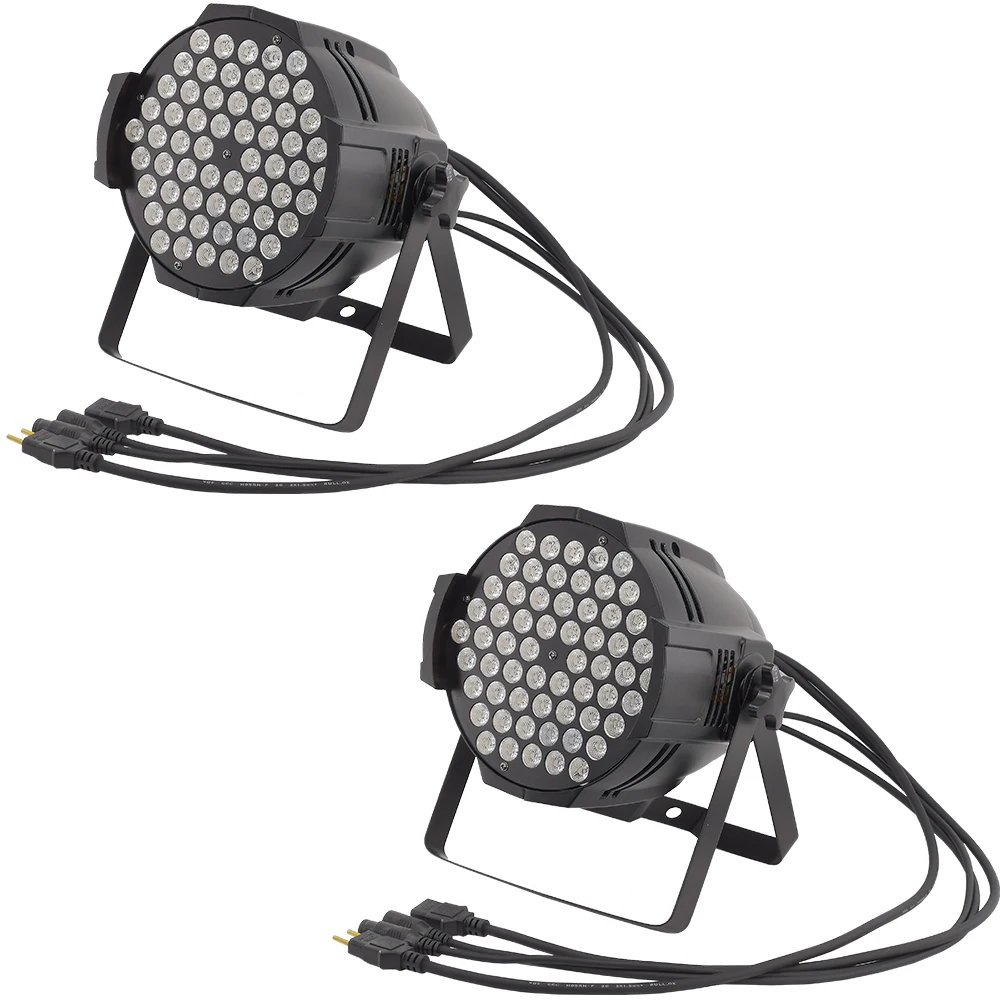 2 шт./алюминий 60X3W led par Светильник rgbw Par dmx512 плоский R12 G18 B18 W12 Профессиональный